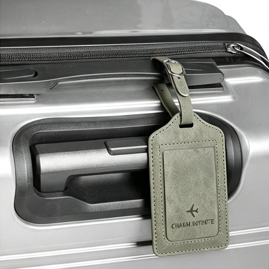 PUレザー航空機ロゴ付き荷物タグ、名札付き紛失防止、荷物や旅 - Qantas Travel Accessories のレビューと価格