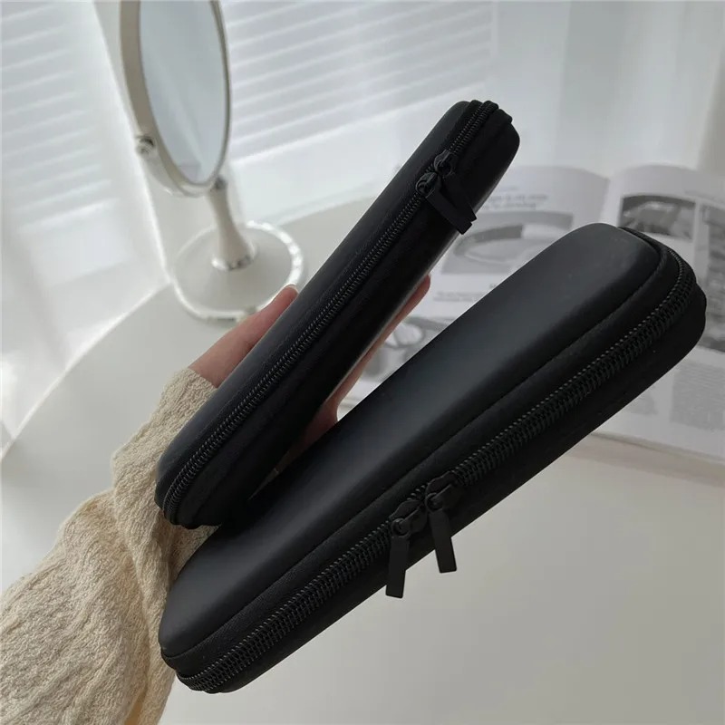 1pc 黒化粧品バッグ防水ダブルジッパー化粧ブラシケース女性 - Travel Accessories Toiletries のレビューと価格