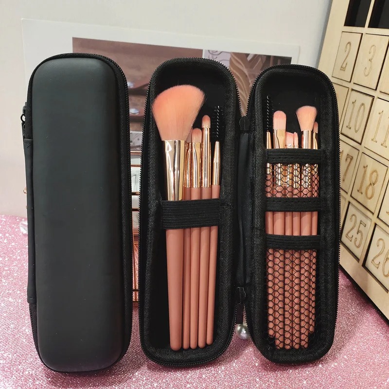 1pc 黒化粧品バッグ防水ダブルジッパー化粧ブラシケース女性 - Travel Accessories Toiletries のレビューと価格