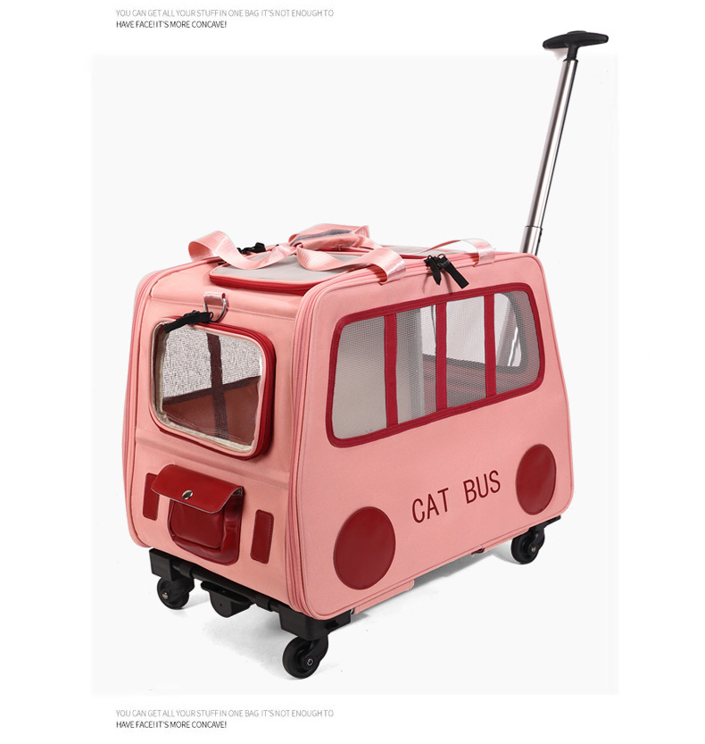 多機能ペット用トラベルトロリーケース ポータブル猫/犬用キャ - Travel Accessories Logo のレビューと価格