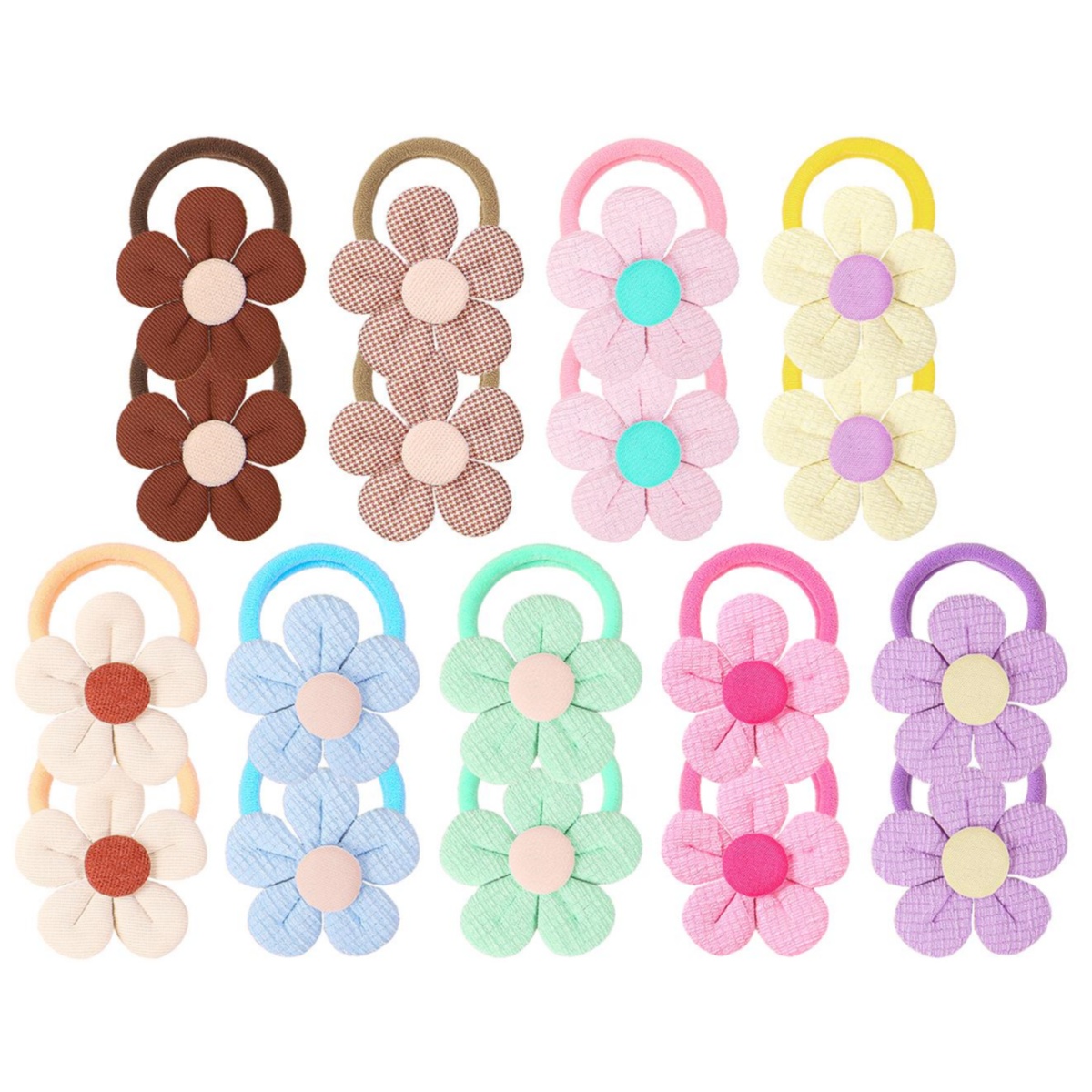 18 個ひまわりヘアネクタイキッズガールズヘアバンド弾性ナイ - Travel Accessories Teens のレビューと価格