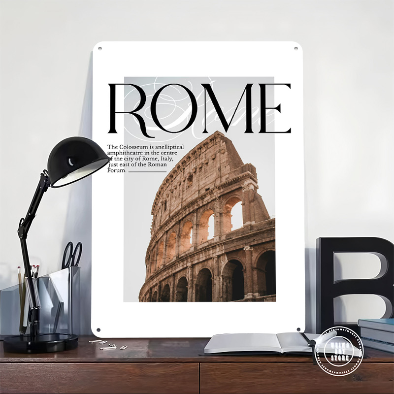 ローマコロッセオ旅行ポスターカスタマイズされたヴィンテージメ - Travel Accessories Rome のレビューと価格