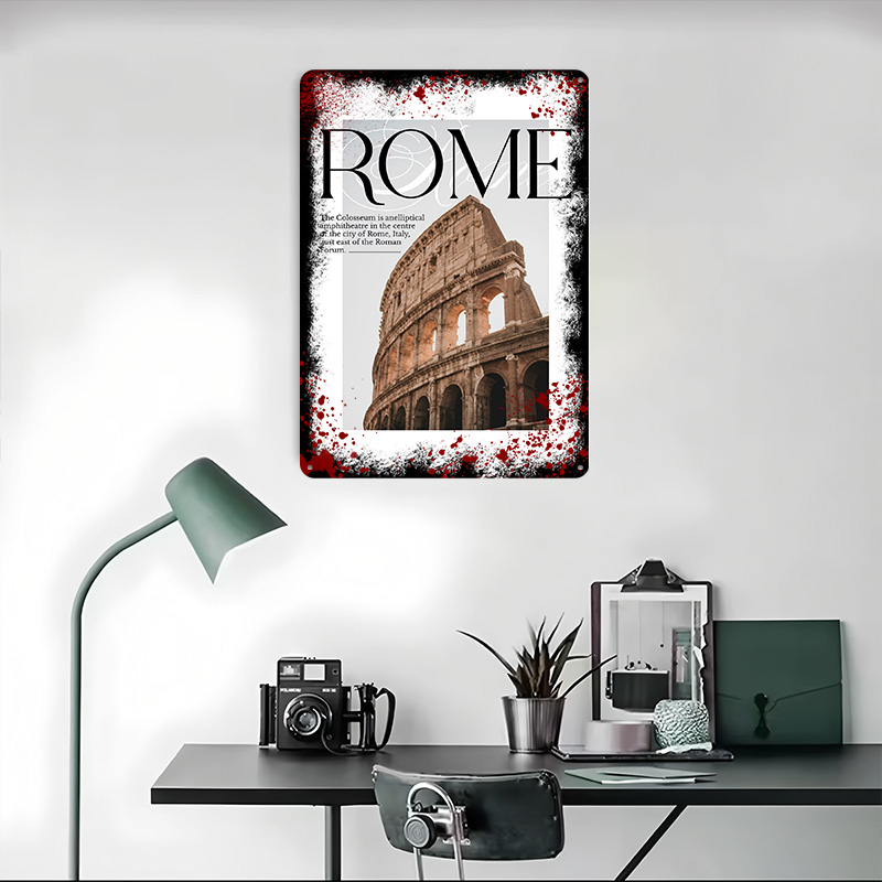 ローマコロッセオ旅行ポスターカスタマイズされたヴィンテージメ - Travel Accessories Rome のレビューと価格