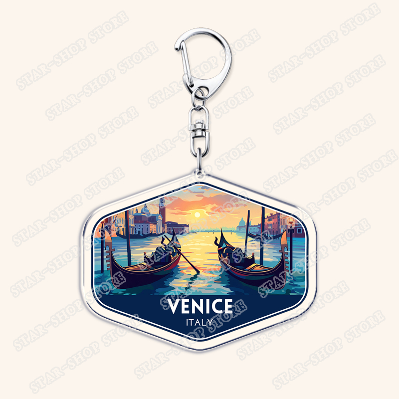 ヴィンテージ旅行お土産地名キーホルダー、アクセサリーバッグ用 - Travel Accessories Rome のレビューと価格
