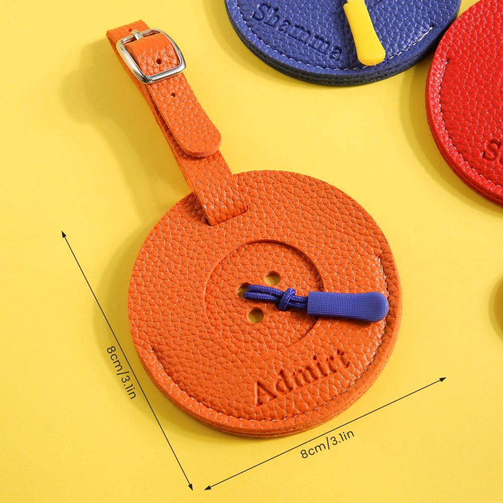 パーソナライズされたエンボス加工のネームラゲージタグ、かわい - Travel Accessories Luggage Straps のレビューと価格