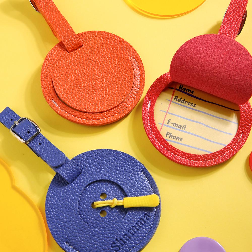 パーソナライズされたエンボス加工のネームラゲージタグ、かわい - Travel Accessories Luggage Straps のレビューと価格