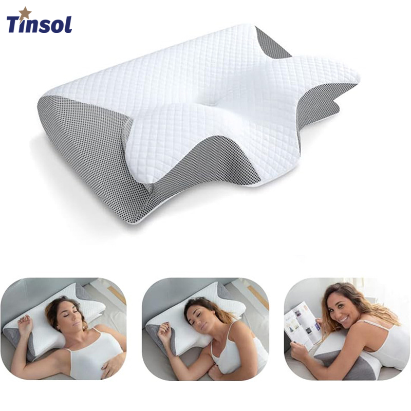 TINSOL メモリーフォームネックサポートピローは、横向き - Neck Pillow Memory Foam のレビューと価格