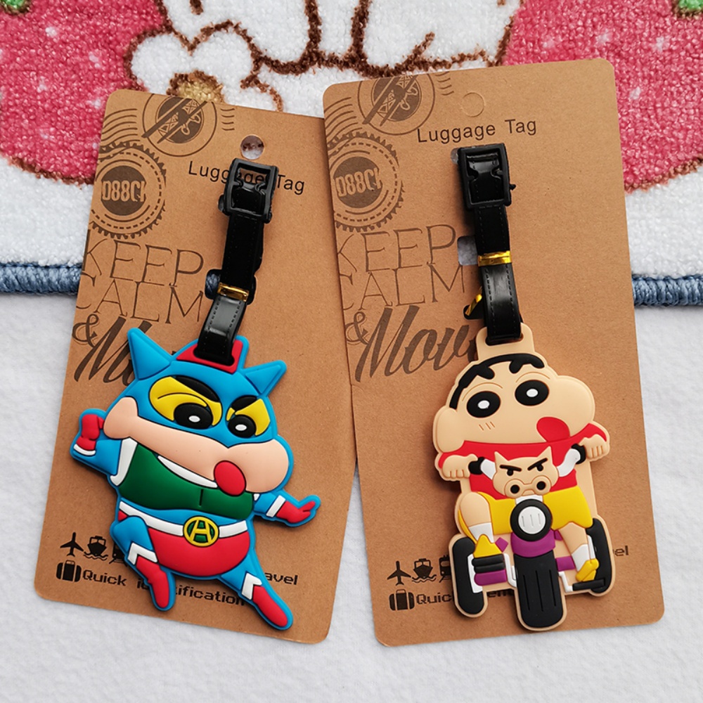 ホットクレヨンしんちゃん荷物タグ PVC スーツケースタグ旅 - Travel Accessories In Japan のレビューと価格