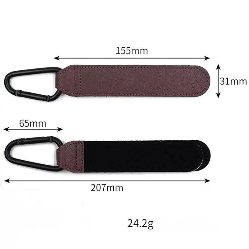 2 個革カートフックベビーカーフック PU 調節可能なベビー - Travel Accessories With Baby のレビューと価格