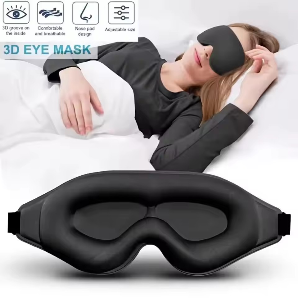3Dアイマスク、快適で通気性のあるスリープマスク、ノーズパッ - Travel Accessories Eye Mask のレビューと価格