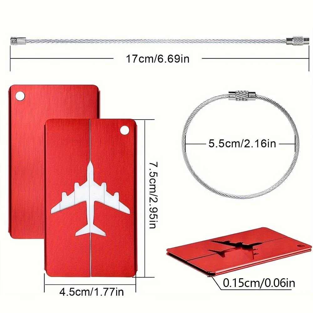 アルミ合金航空機荷物タグ名前旅行荷物タグ ID カード紛失防 - Qantas Travel Accessories のレビューと価格