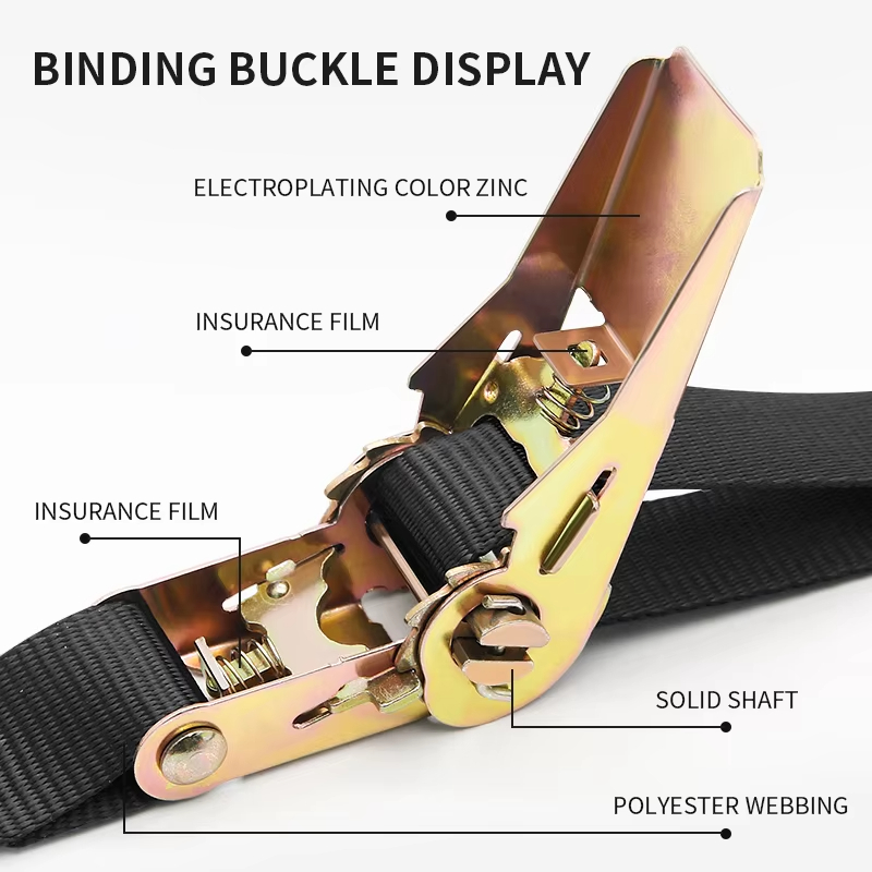 カーゴストラップラチェットテンショナー貨物車固定締め付け器荷 - Travel Accessories Luggage Straps のレビューと価格