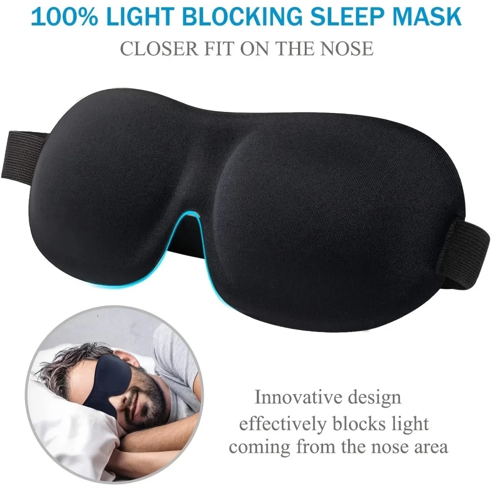 3D睡眠マスク 目隠し 睡眠補助 ソフトメモリーフォーム ア - Travel Accessories Eye Mask のレビューと価格