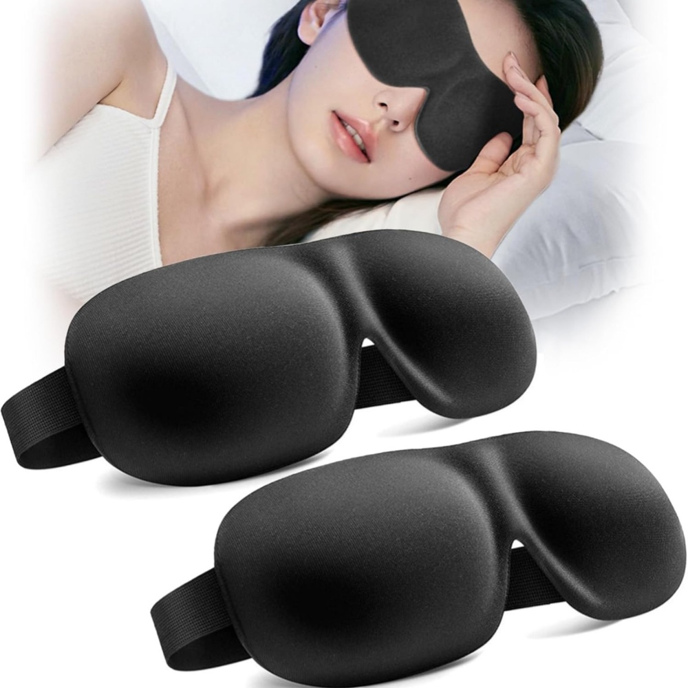 3D睡眠マスク 目隠し 睡眠補助 ソフトメモリーフォーム ア - Travel Accessories Eye Mask のレビューと価格