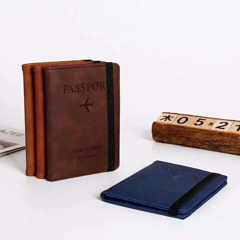 女性男性旅行パスポートホルダーカバーケース Pu レザークレ - Travel Accessories Bag For Men のレビューと価格