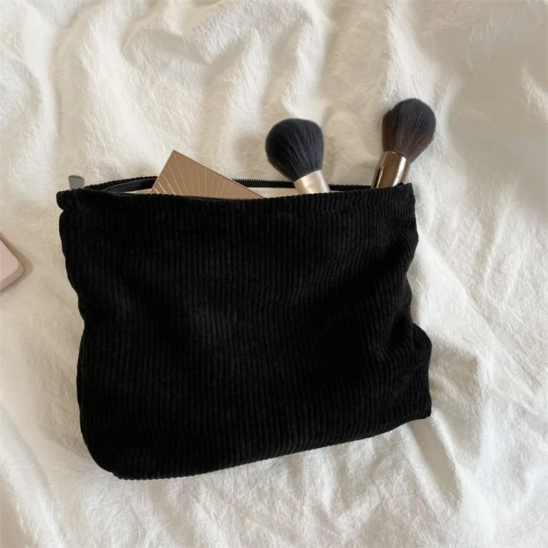 コーデュロイ旅行化粧品バッグポータブル化粧収納バッグ財布女性 - Travel Accessories Toiletries のレビューと価格