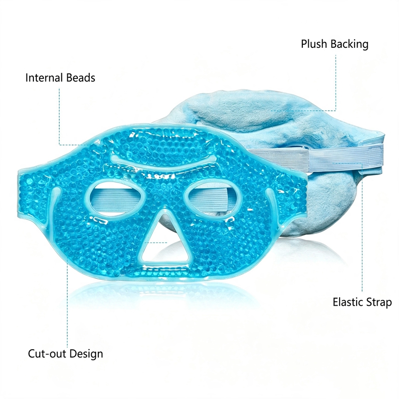 新しいジェルビーズ圧縮アイスジェルアイフェイスマスク 再利用 - Travel Accessories Eye Mask のレビューと価格
