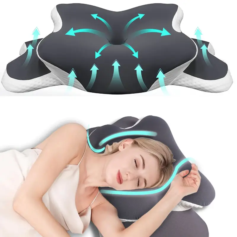 人間工学に基づいたメモリーフォームバタフライネックピロー、C - Neck Pillow Memory Foam のレビューと価格