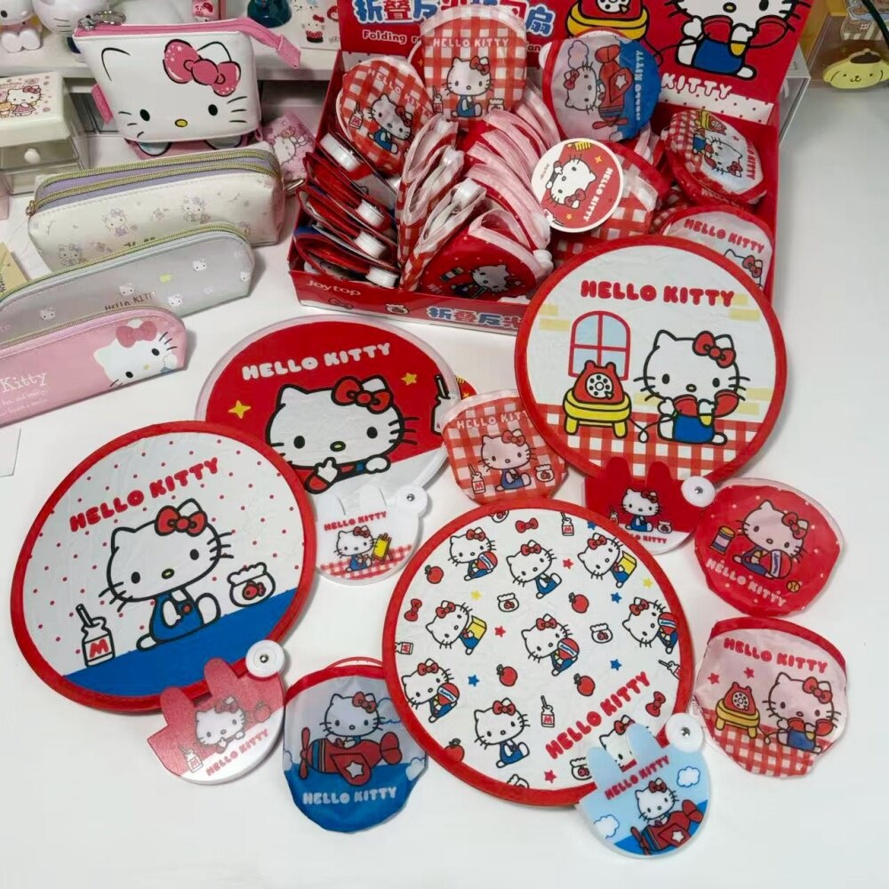 1 個本物のサンリオハローキティ折りたたみ反射ハンドファンピ - Travel Accessories In Japan のレビューと価格