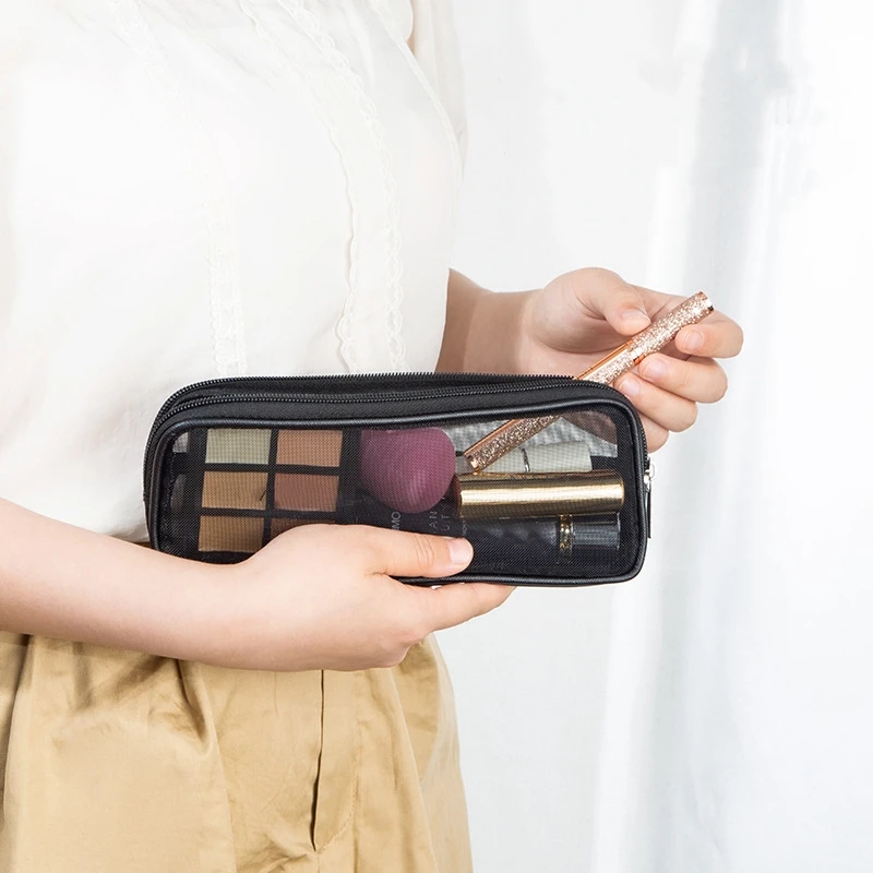 メイクブラシトラベルケース化粧品トイレタリーバッグオーガナイ - Travel Accessories Kit For Women のレビューと価格