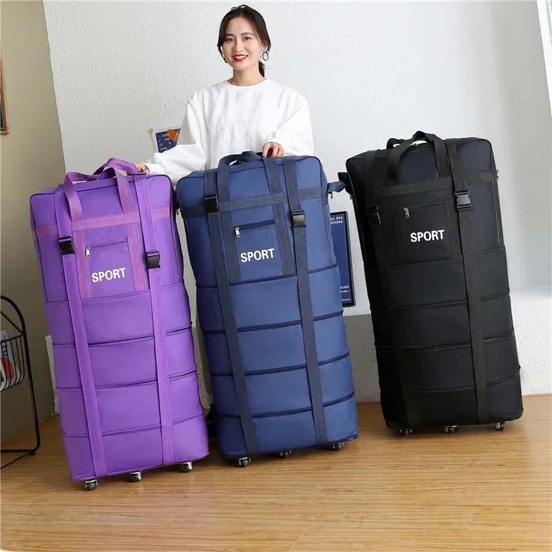 プラス航空会社チェックバッグオックスフォード大容量旅行ユニバ - Travel Accessories Bag For Men のレビューと価格